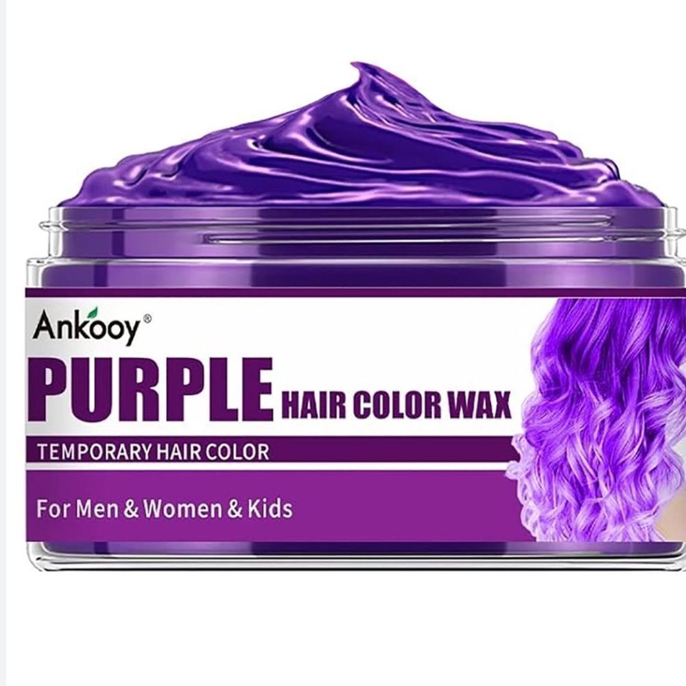 Ankooy Purple Temporary Hair Color Wax For Dress Up Fun - Picture 2 of 3